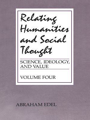 cover image of Relating Humanities and Social Thought